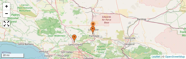 Related schools map