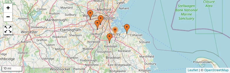 Related schools map