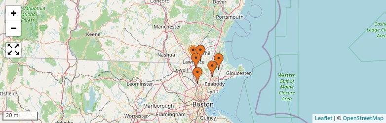 Related schools map