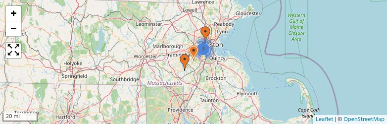 Related schools map