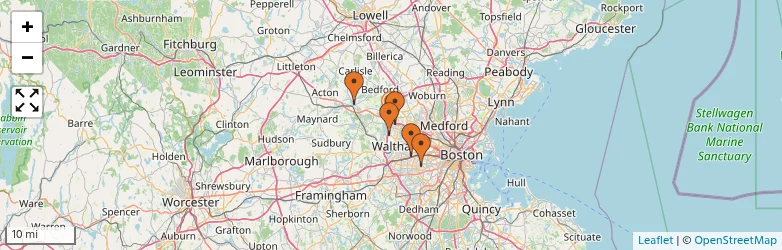 Related schools map