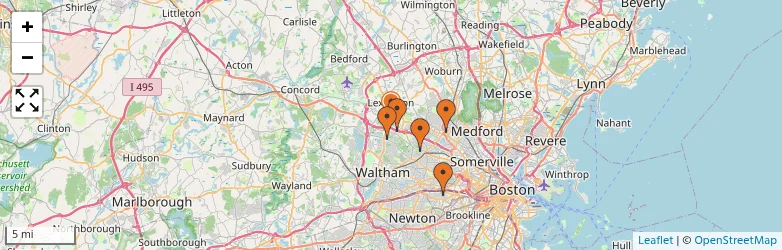 Related schools map