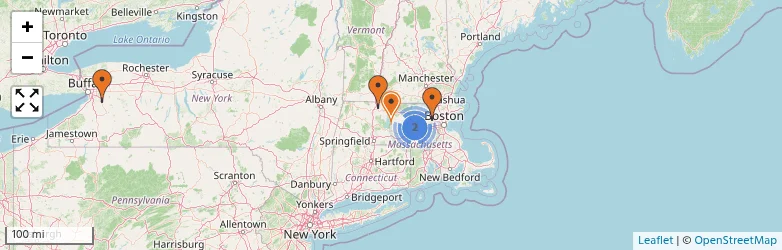 Related schools map