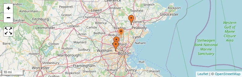 Related schools map