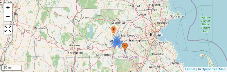 Related schools map