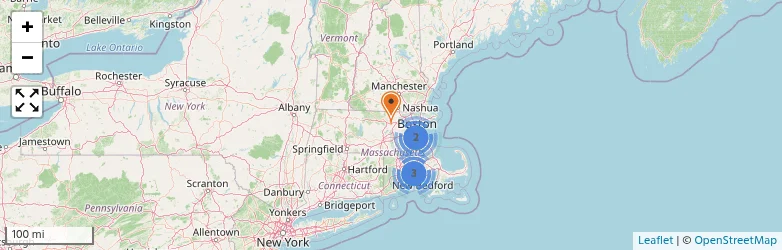 Related schools map
