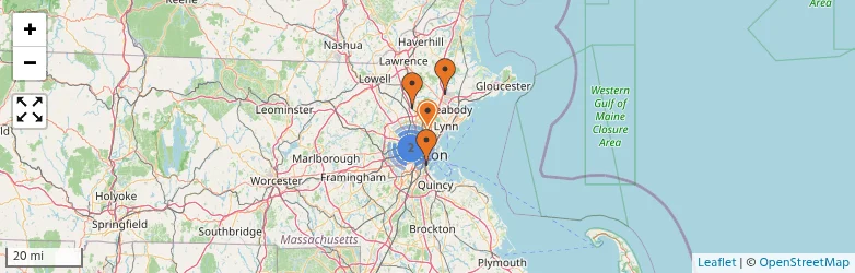 Related schools map