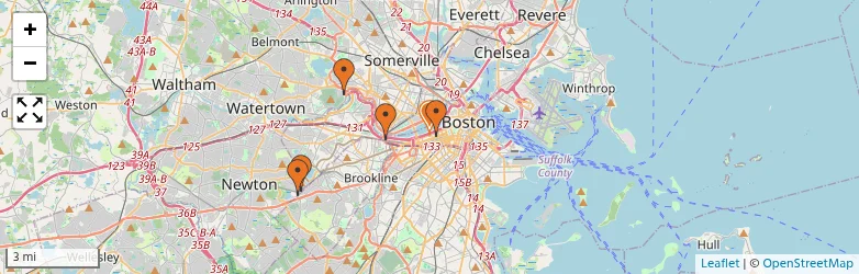 Related schools map