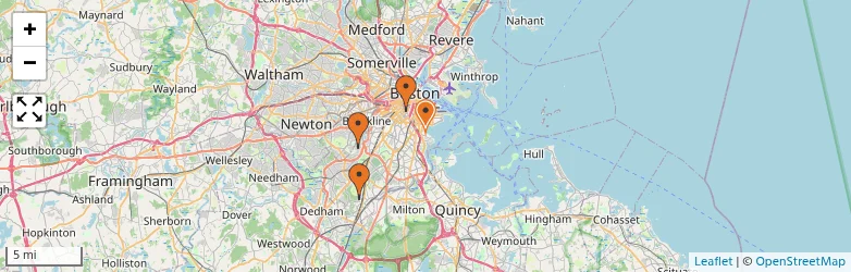 Related schools map