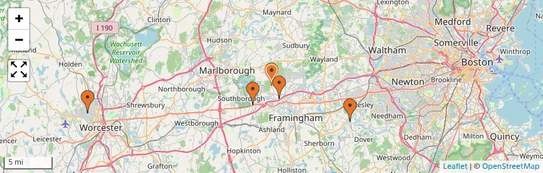 Related schools map