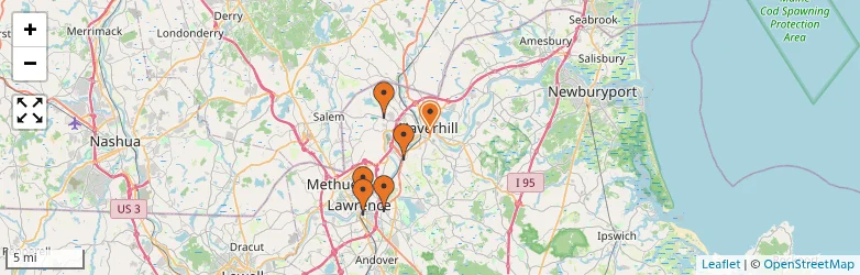 Related schools map