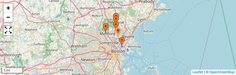 Related schools map