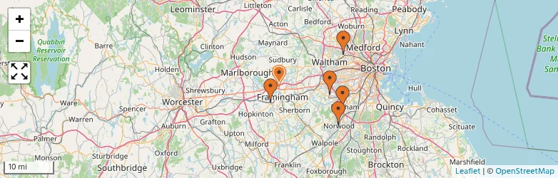 Related schools map