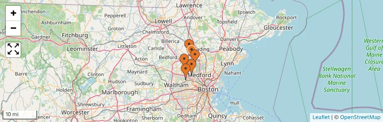 Related schools map