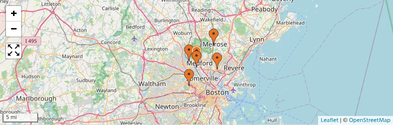 Related schools map