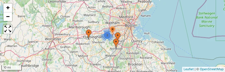 Related schools map
