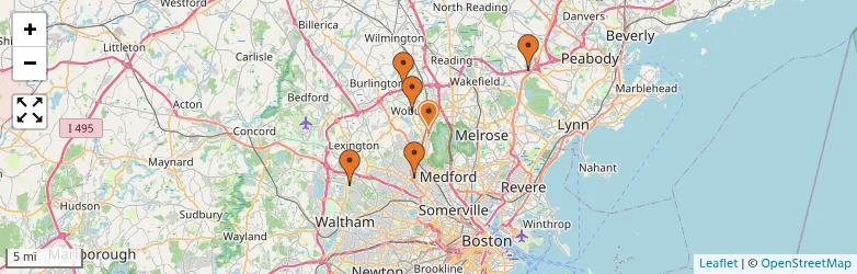 Related schools map