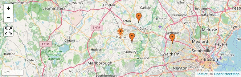Related schools map