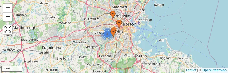 Related schools map