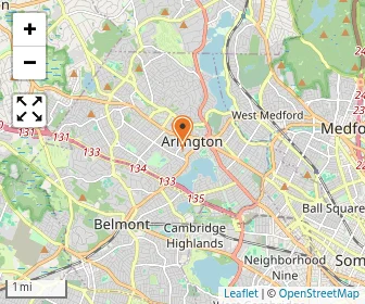 Map of Arlington Children's Center Inc