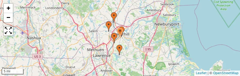 Related schools map