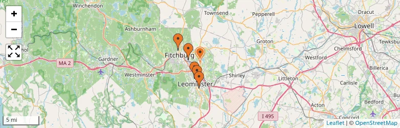 Related schools map