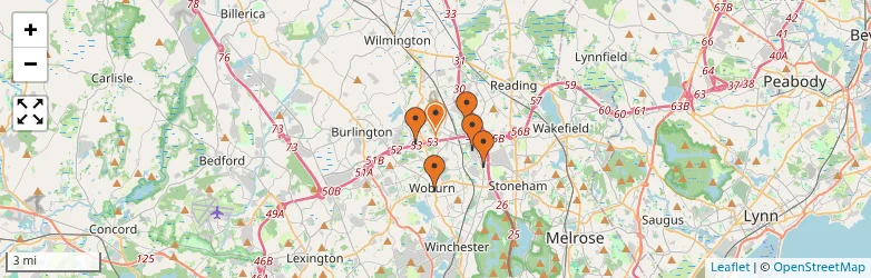 Related schools map