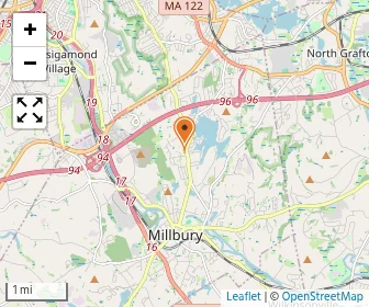 Map of Pakachoag Acres-millbury