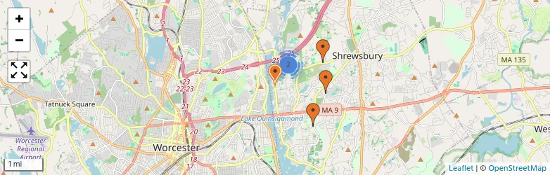 Related schools map