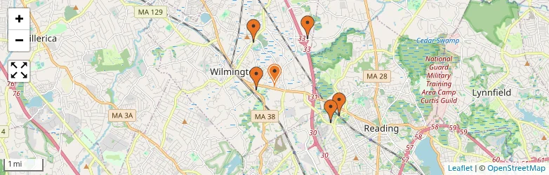 Related schools map