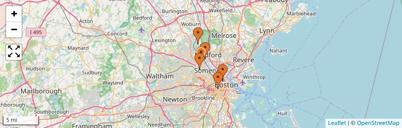 Related schools map