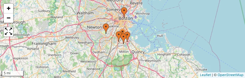 Related schools map