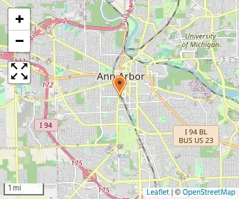 Map of Ann Arbor Academy