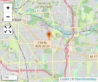 Map of Ann Arbor Hills Child Dev. Center