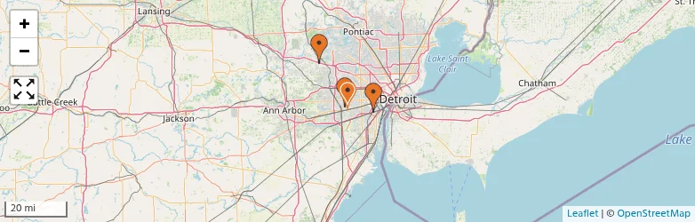 Related schools map