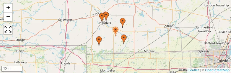 Related schools map