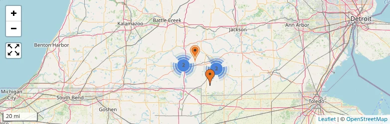 Related schools map
