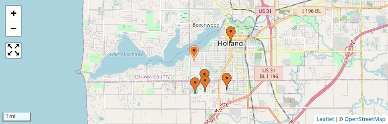 Related schools map