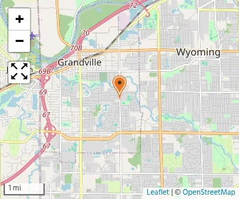 Map of Grandville Calvin Christian High School