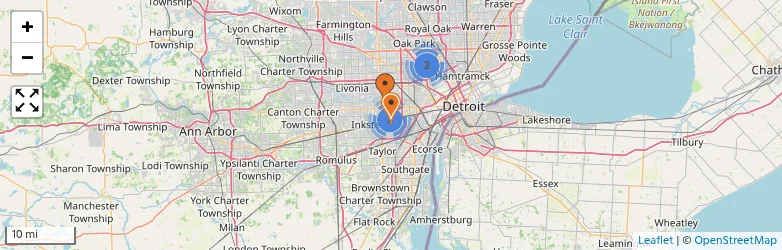 Related schools map