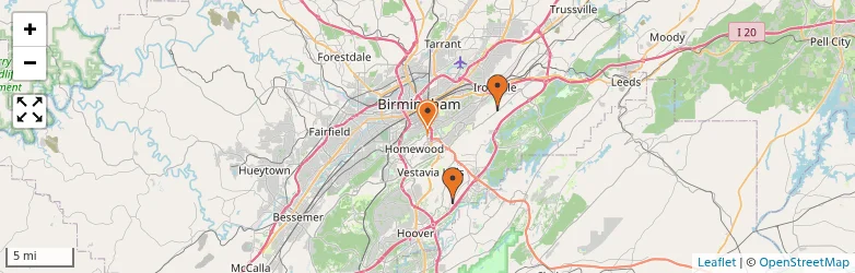 Related schools map