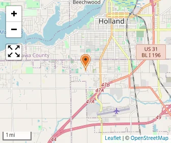 Map of Holland Christian High School