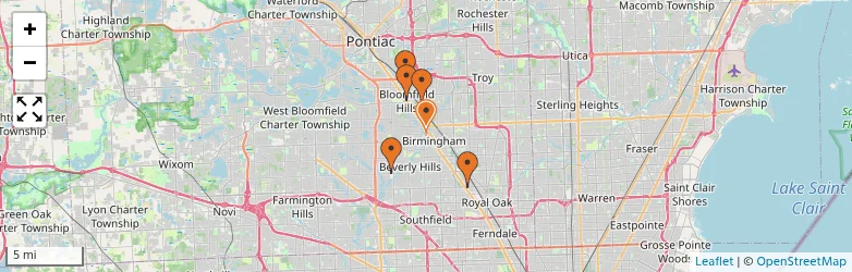 Related schools map