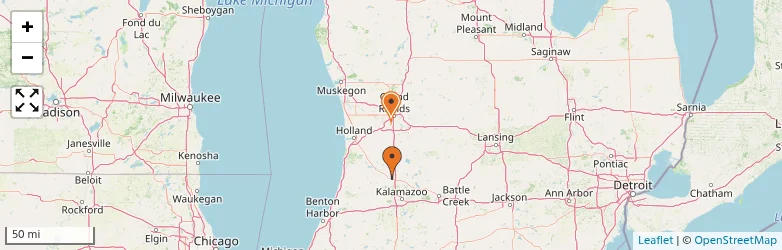 Related schools map