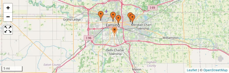 Related schools map