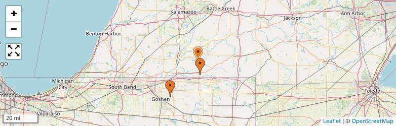 Related schools map