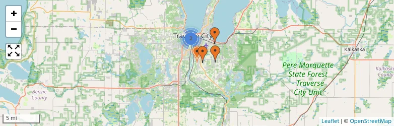 Related schools map