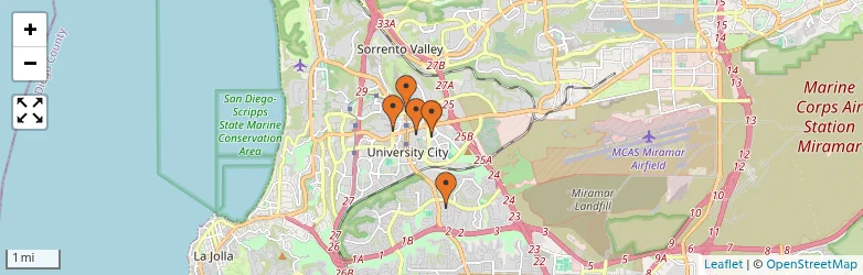 Related schools map