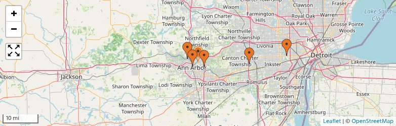 Related schools map