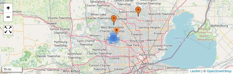 Related schools map